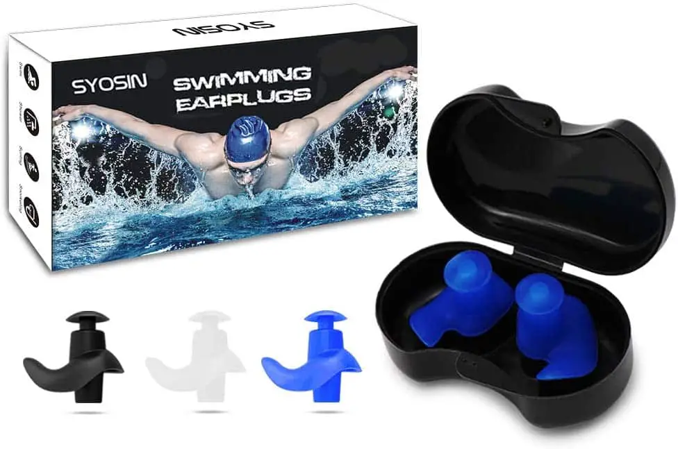 2 Pairs Diving Swimming Silicone Ear Plugs Waterproof Anti Noise EarplugsN NTKN 
