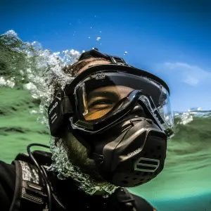 GoPro head strap underwater