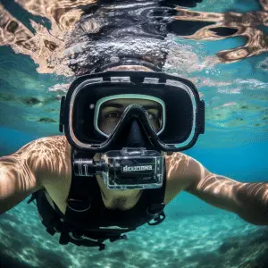 GoPro head strap underwater