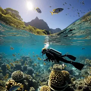 Scuba diving in Bora Bora
