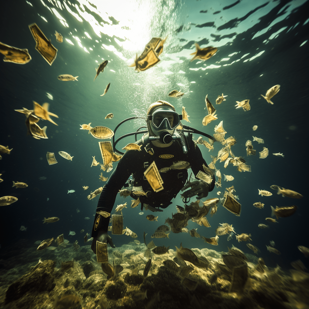 Making money scuba diving