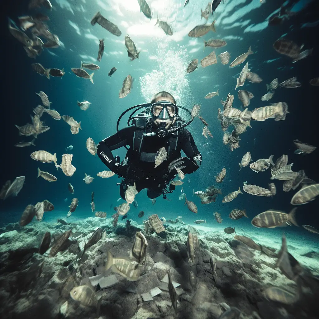 Making money scuba diving