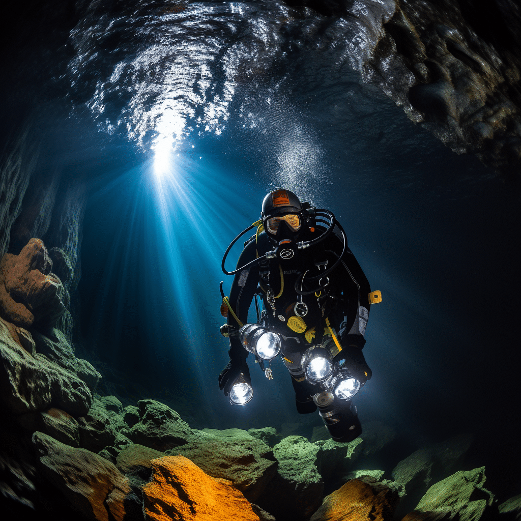 Dive Light for Cave Diving