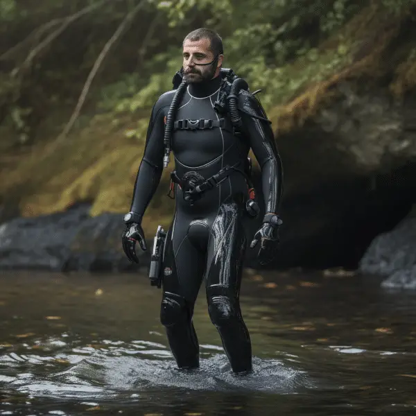 Scuba drysuits and wetsuits