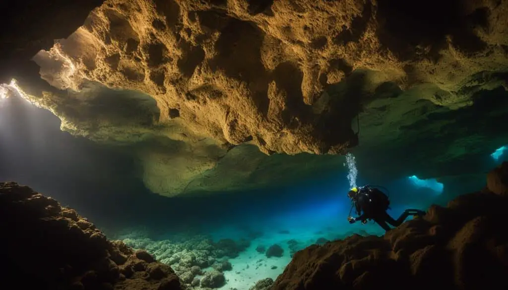 buoyancy control in cavern diving