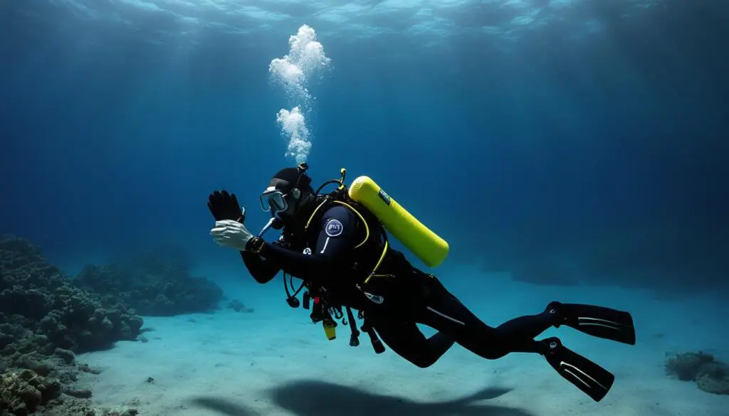 Diving rescue training