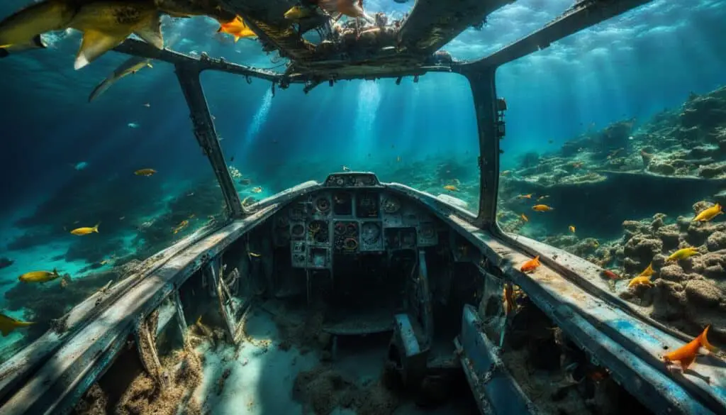 Underwater Airplane Wreck