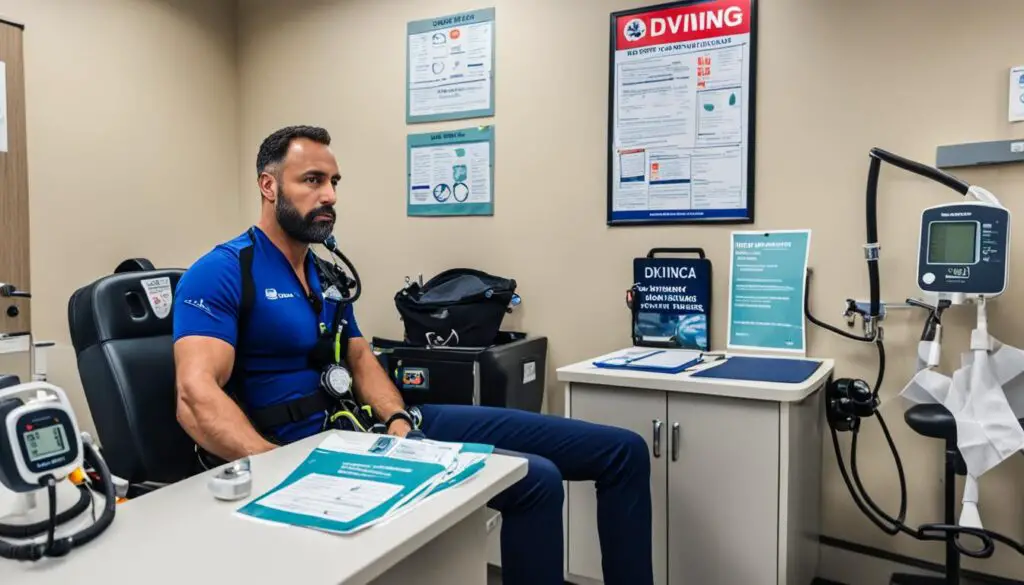 medical evaluation for diving fitness