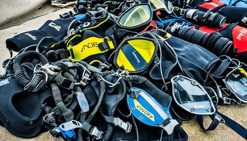 used diving gear
