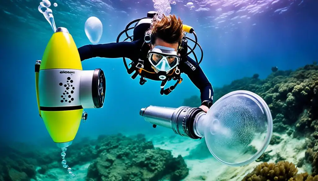 compressed air underwater noise maker