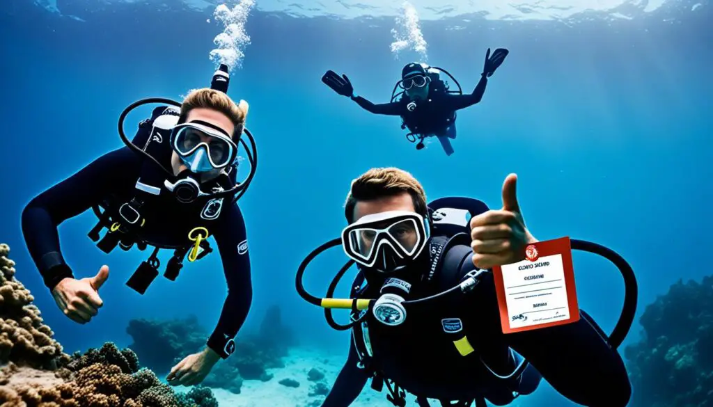 certification and buddy diving