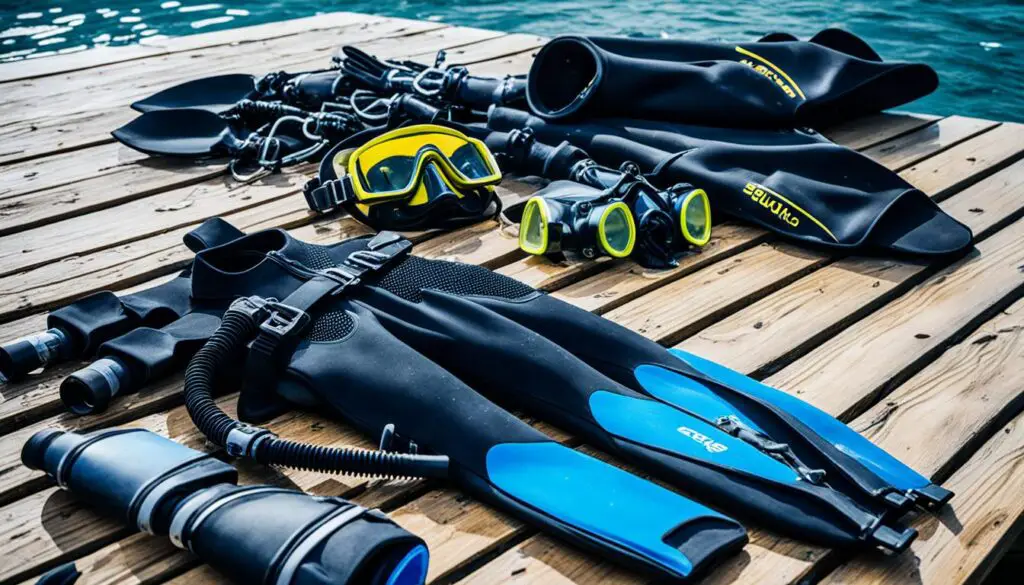 post-dive gear cleanup