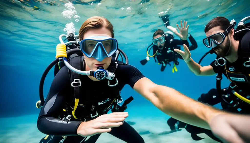 scuba diving training