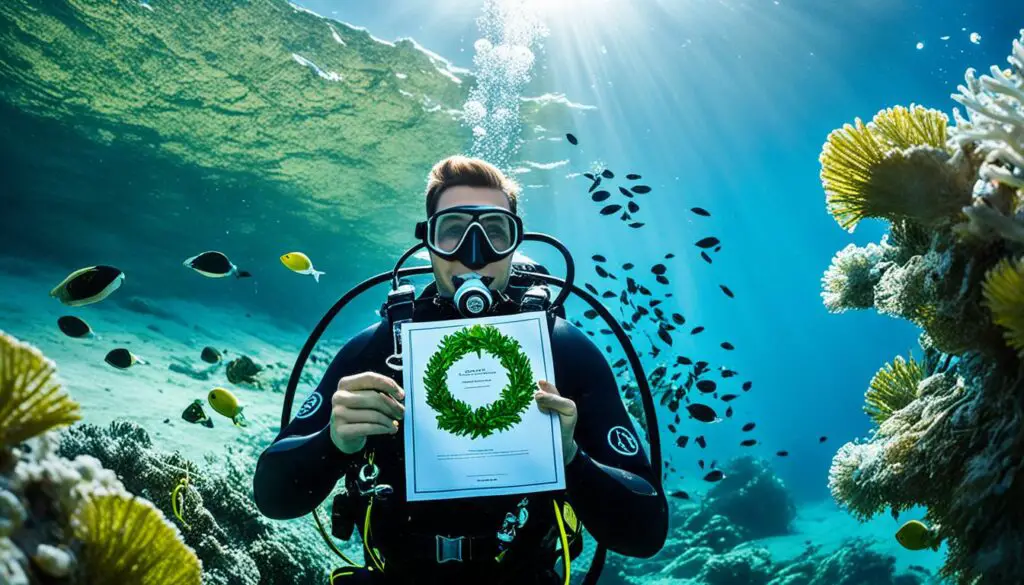 scuba diving certification